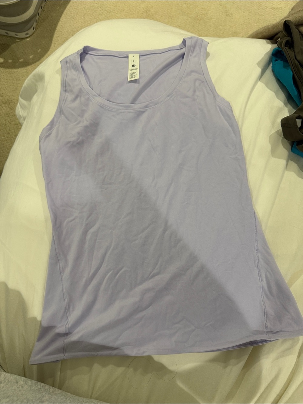 lululemon athletica Light Lavender Scoop Neck Tank